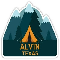 Alvin Texas Souvenir Vinyl Decal Sticker Camping Design Design