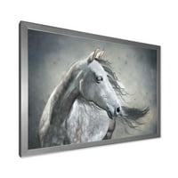 Дизайнарт 'черно-бял портрет на див кон'