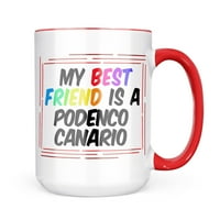 NEONBLOND Моят най -добър приятел A Podenco Canario Dog от Испания халба подарък за любители на чай за кафе