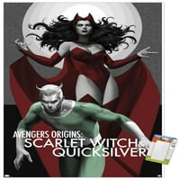 Marvel Comics - Scarlet Witch - The Scarlet Witch & Quicksilver Wall Poster, 22.375 34