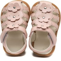 Момиче сладък цветен каишка сандали плоски летни сандали обувки (малко дете малко дете