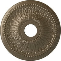 Екена мелница 18 од 3 4 ид 1 2 П Бейли таван медальон, ръчно рисувани топло Сребро