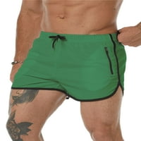 Beiwei Men Beach Shorts Бързи сухи летни къси панталони с джобове еластична талия за ежедневни къси шорти