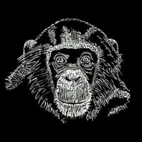 Тениска на поп арт момче -арт - шимпанзе