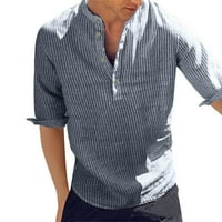 Мъжки ризи отпечатани шарени Вечерен яка Тениски половин ръкав Бутон надолу блуза ежедневни хлабава риза за почивка