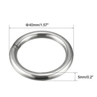 Заварен O пръстен, привързани кръгли пръстени от неръждаема стомана