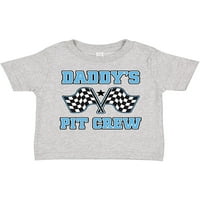 Inktastic Daddys Pit Crew Boys Racing Gift Toddler Boy Girl Тениска