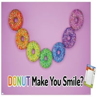 Плакат за стена Rainbow Donuts, 14.725 22.375