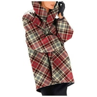 Женско яке FAHSION FLORAL PRTT Удобно палто с яке с дълъг ръкав