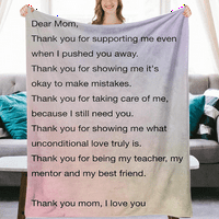 Подаръци за одеяло за мама, одеяло мама подаръци, подаръци за рожден ден на мама, подаръци за майки за майки за мама, мама подаръци от дъщери, обичам те мама одеяло, меко одеяло за хвърляне на цветя, xs-100*