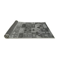 Ahgly Company Indoor Square Oriental Grey Industrial Area Rugs, 8 'квадрат