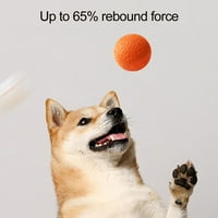 Shulemin Dog Ball Toy High Elastic Bite устойчиво облекчение с тревожност с уникални 3D издатини за агресивни дъски интерактивни доставки за домашни любимци