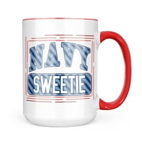 Neonblond Navy Sweetie, Blue Stripes Mug Gift for Coffee Lea Lovers