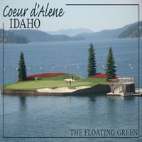 FL OZ CERAMIC MAG, COEUR D'ALENE, Айдахо, плаващият зелено, съдомиялна и микровълнова сейф