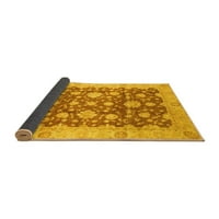 Ahgly Company вътрешен правоъгълник ориенталски жълти традиционни килими, 8 '10'