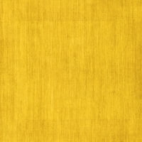 Агли Компания Машинно Пране Вътрешен Правоъгълник Плътен Жълт Модерна Зона Килими, 8 '10'