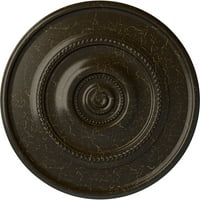 Екена мелница 3 8 од 1 8 п традиционен Рийс таван медальон, ръчно изрисуван каменно огнище пращене