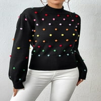 Royallove цветна топка за резба жена плетен пуловер Дамски моден пуловер