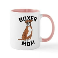 Cafepress - Boxer Mom - Oz Ceramic Mug - Чаша за новост за кафе