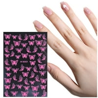 Валентин Ден цветя модел на ноктите стикер 5d кухи шаблони за нокти за нокти за самозалепване на ноктите Подаръци за Деня на Свети Валентин
