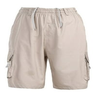 Мъжки плажни къси панталони Малки цветни дъна Дръпване Лято къси панталони салон мини панталони тренировки товари сиво s