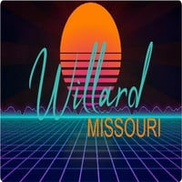 Willard Missouri Vinyl Decal Stiker Retro Neon Design