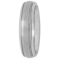 Дамски Волфрам сатен и високо полски сватбен пръстен-Дамски пръстен