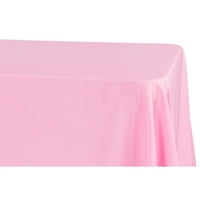 PC, икономична полиестерна покривка 90 x156 продълговати правоъгълни - розово за случайна употреба, еднократни събития или случайни дела