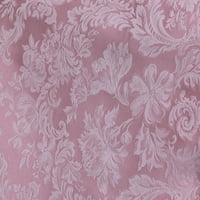 Ultimate Textile Miranda Rectangular Damask Castlecloth - Жакард Weave, английска роза розово