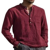 Gianlook мъже тениска v тениска на шията с джобове върхове мъжки ежедневни тени хавайски масивен цвят блуза черна 2xl