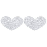 Доста сърдечна форма Стикери за кристал декоративни етикети за торбички за дрехи