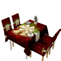 DIDO Коледна тематична маса плат за хранене Маса за покритие празник домашно парти отпечатана покривка