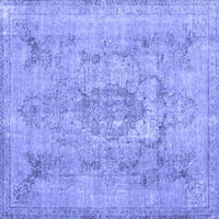 Ahgly Company Indoor Rectangle Persian Blue Bohemian Area Rugs, 7 '9'