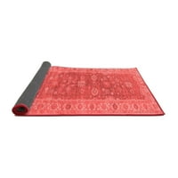 Ahgly Company Indoor Square Oriental Red Traditional Reave Rugs, 3 'квадрат