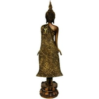 Ориенталски мебели 22 стояща тайландска статуя на Буда, фигурка, декоративен предмет