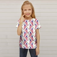 Ketyyh-chn Kids Tops for Girls Toddlers Твърди цветна тениска за деца момичета червено, 100