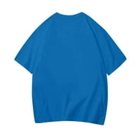 Тауоп Момчета Момичета Пижама Комплект Дамски Блузи Майка Дрехи Мода Печат С Къс Ръкав Тениски Блузи Блуза Синьо 12