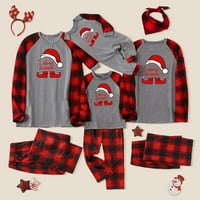 Киплики бебе сделки Есенна пижама за деца случайни родител-дете топло Коледен комплект отпечатани домашно облекло комплект от две части