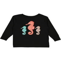 Inktastic Seahorse Ocean Sea Creatures Gift Toddler Boy или Toddler Girl Тениска с дълъг ръкав