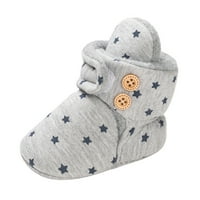 Qxutpo бебешки обувки гъстала топла кука и цикъл плюшен есенни зимни обувки полка точкови обувки размер 0-6m