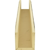 Екена мелница 4 В 6 х 22 ' Л 3-странична пясъкоструйна Ендуратанова таванна греда, естествен златен дъб