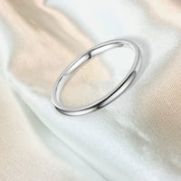 Sterling Silver High Polished Dome устойчив комфорт сватбен пръстен сребро 12