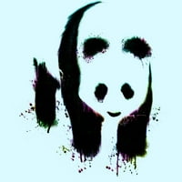 Панда момчета светлосин графичен тройник - дизайн от хора l