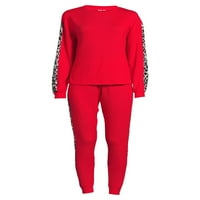 Дамски Меки и уютни Топ и панталони, 2-парче пижама комплект