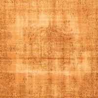 Ahgly Company Indoor Round Персийски оранжеви традиционни килими, 5 'кръг