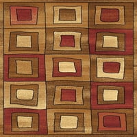 Килими Америка Капри колекция Маверик 4898А съвременна геометрична площ килим 2'3 7'10