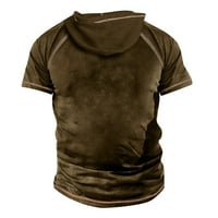 HHEI_K Polo Rish for Men Men's Printed T-Shirt Outdoor Street Street Shortlyed Thrybed Button