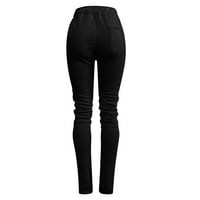 Суитчъне за жени панталони за жени товарни панталони жени торбисти с ниска талия с широк крак с релаксирани джогинг панталони женски панталони черни xl