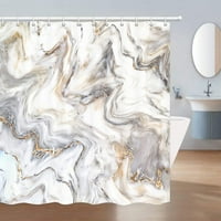 Абстрактна течна завеса за душ луксозна цветна мраморна текстура Резюме и фон полиестер плат за баня с куки