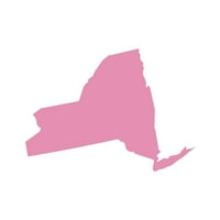 Стикер с форма на Ню Йорк Стикер Decal Die Cut - самозалепващо винил - устойчив на атмосферни влияния - направен в САЩ - много цветове и размери - NY